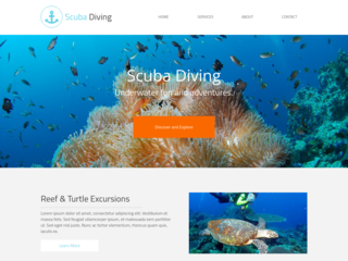 Scuba Diving website template