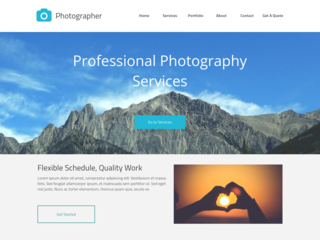 Full Service Photography website template