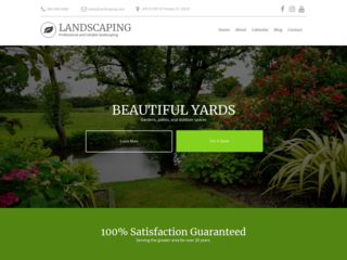 Landscaping website template