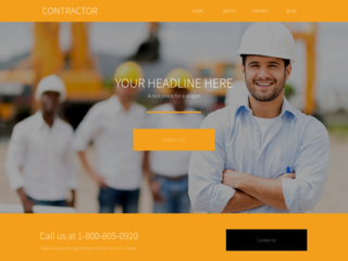 Construction website template