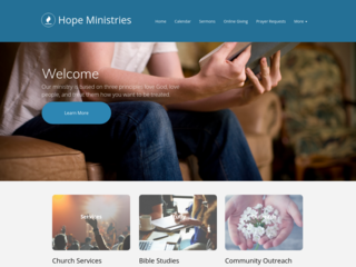 Bible Study website template