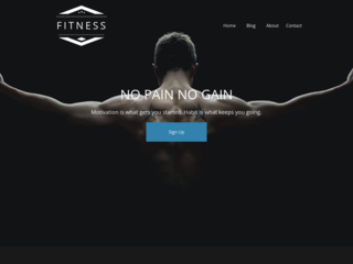 Fitness Instructor website template