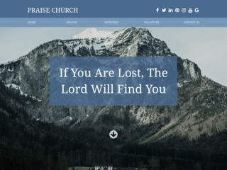 Traditional Church website template