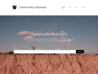 Community Outreach website template