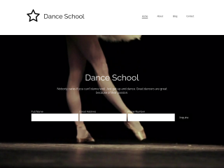 Dance School website template