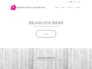 Home Living and Decor Store website template