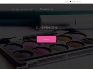 Cosmetics website template