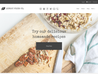 Homemade Food Store website template