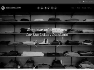 Streetwear Co website template