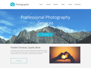 Full Service Photography website template