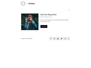 Blog Creation website template