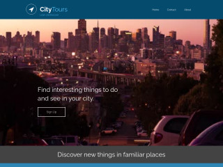 City Tours website template