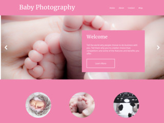 Baby Photography website template