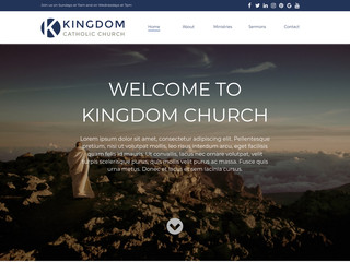 Church website template