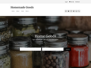 Home Goods website template