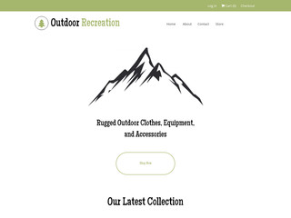 Outdoor Store website template