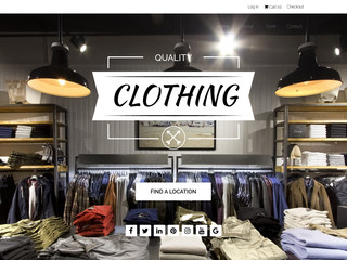 Clothing Store website template