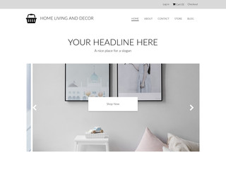 Home Decor Store website template