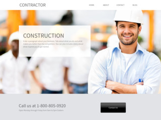 Construction Contractor website template