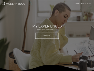 Modern Blog website template