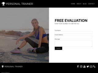 Fitness Coach website template
