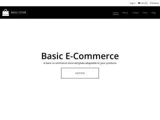 Basic Ecommerce website template