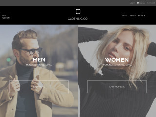 Clothing Co website template