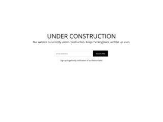 Under Construction website template