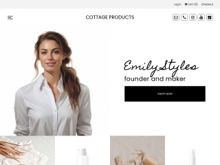 Cottage Products website template