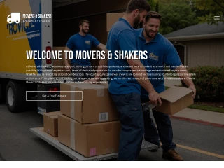 Movers & Shakers | Moving and storage website template