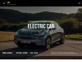 Electric Car website template