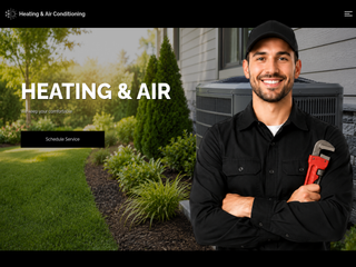 Professional HVAC Heating & Air Conditioning Website Template website template