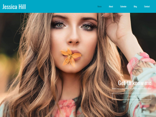 Stunning Modeling Portfolio Template for Fashion & Beauty Sites