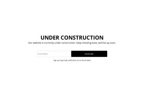 Professional Business Website Template - Under Construction Page