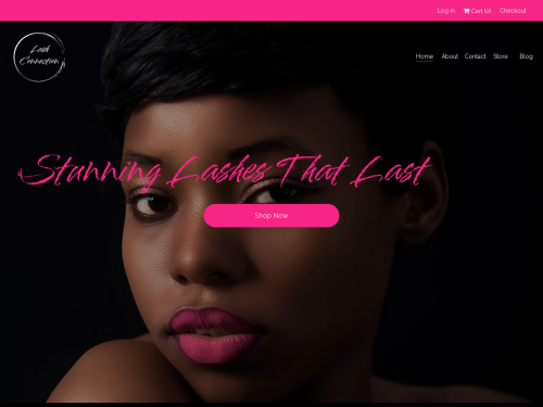 Stunning Lash Connection Template for Beauty & Makeup Online Stores