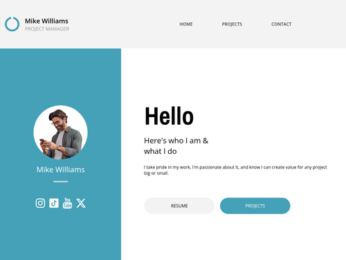Professional Freelancer Portfolio & Resume Template for Success