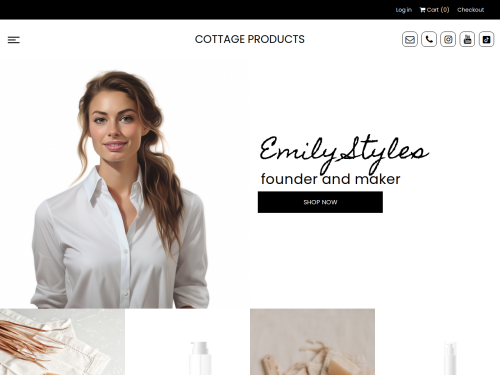 Cottage Products E-commerce Template for Your Homemade Goods Store