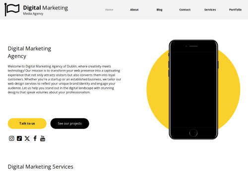 Stunning Digital Marketing Website Template for Agencies & Services