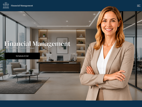 Professional Financial Management Website Template for Success
