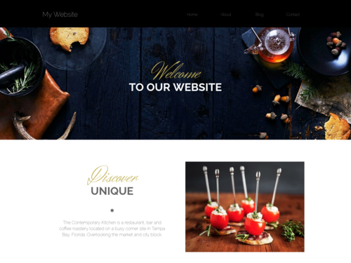 Alluring Restaurant Website Template for Cafes & Catering