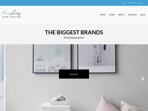 Stylish Home Living Template for Your Online Decor Store