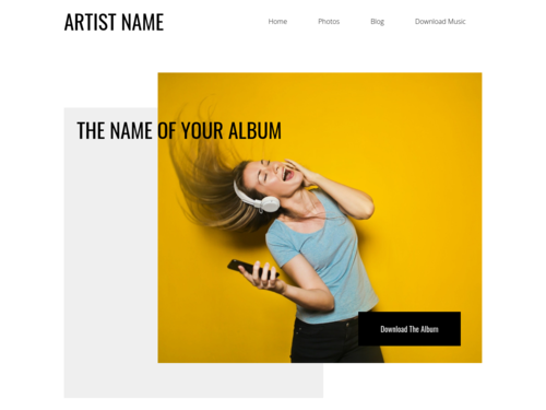 Create Your Musical Artist Website | Customizable Music Template