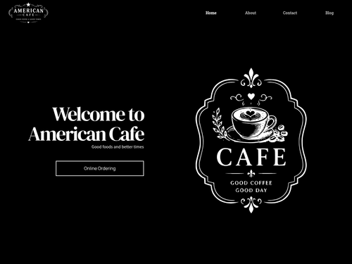 American Cafe Website Template - Delicious Design for Food Lovers