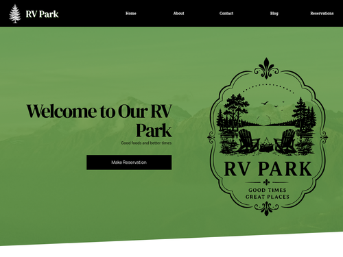 RV Park Website Template - Easy Reservations & Great Reviews