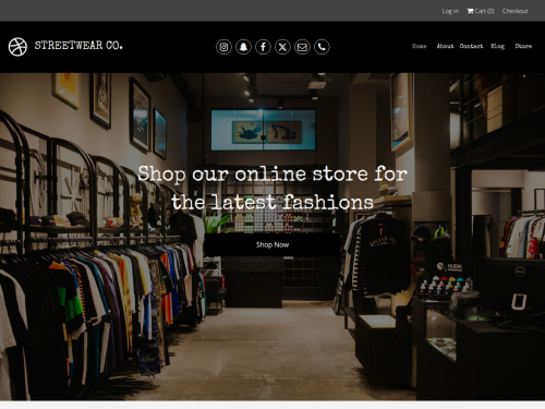 Streetwear Co: Trendy Online Store Template for Fashion Brands