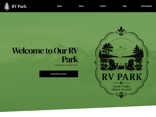 RV Park Website Template - Easy Reservations & Great Reviews