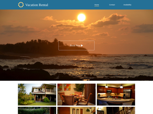 Vacation Rental website template