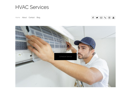 HVAC website template
