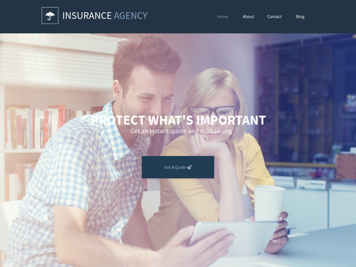 Insurance Agency website template