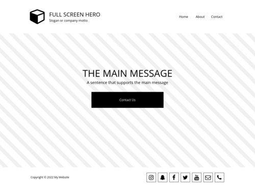 Generic website template